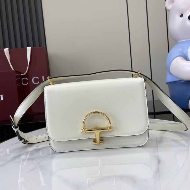 Сумка Gucci White Horsebit