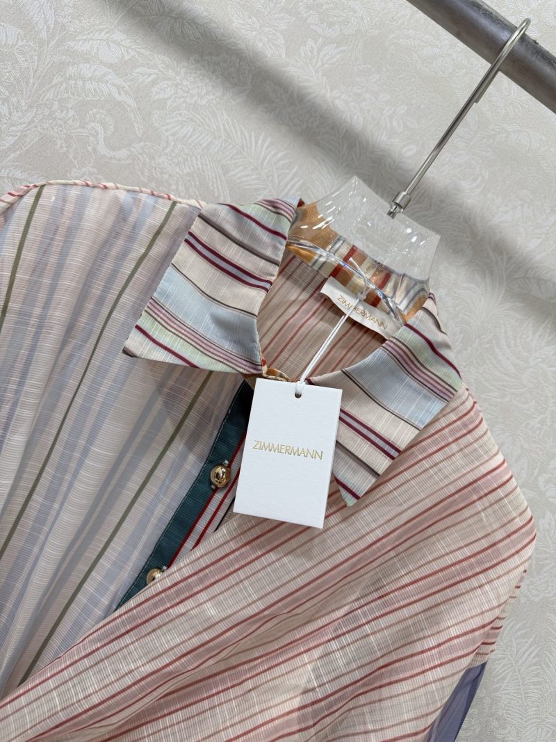 Повседневное платье с принтом и поясом Zimmermann