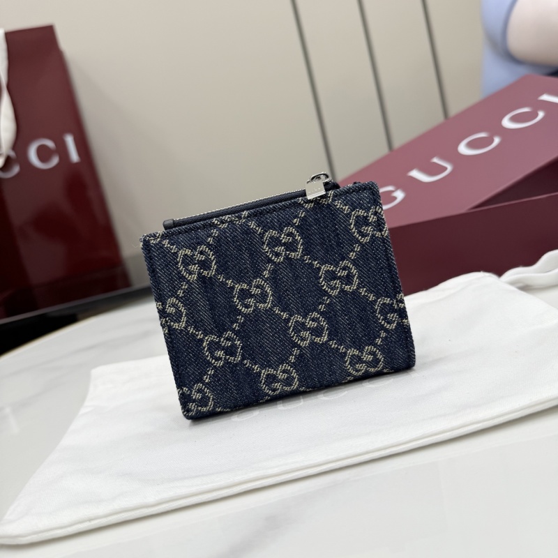 Портмоне Gucci из денима с логотипом