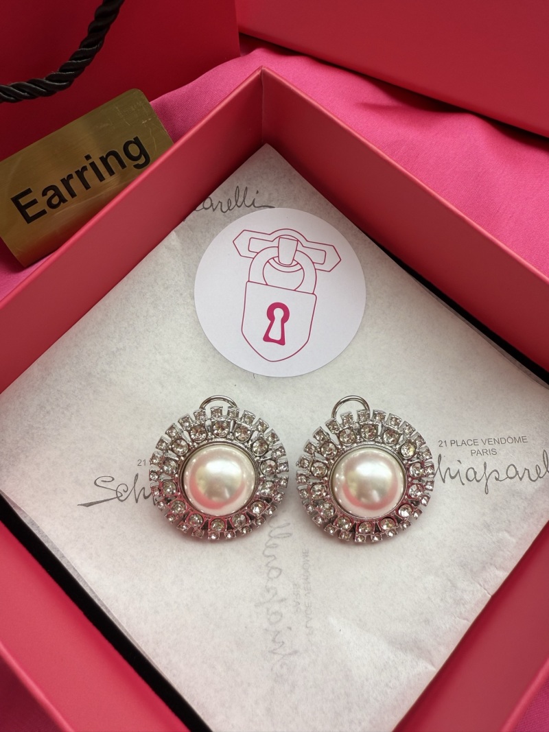 Серьги Schiaparelli с жемчугом и кристаллами