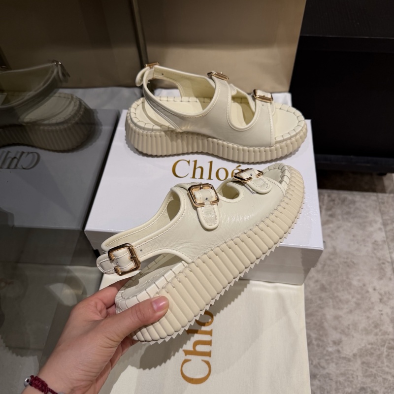 Женские босоножки на платформе с ремешками Chloé