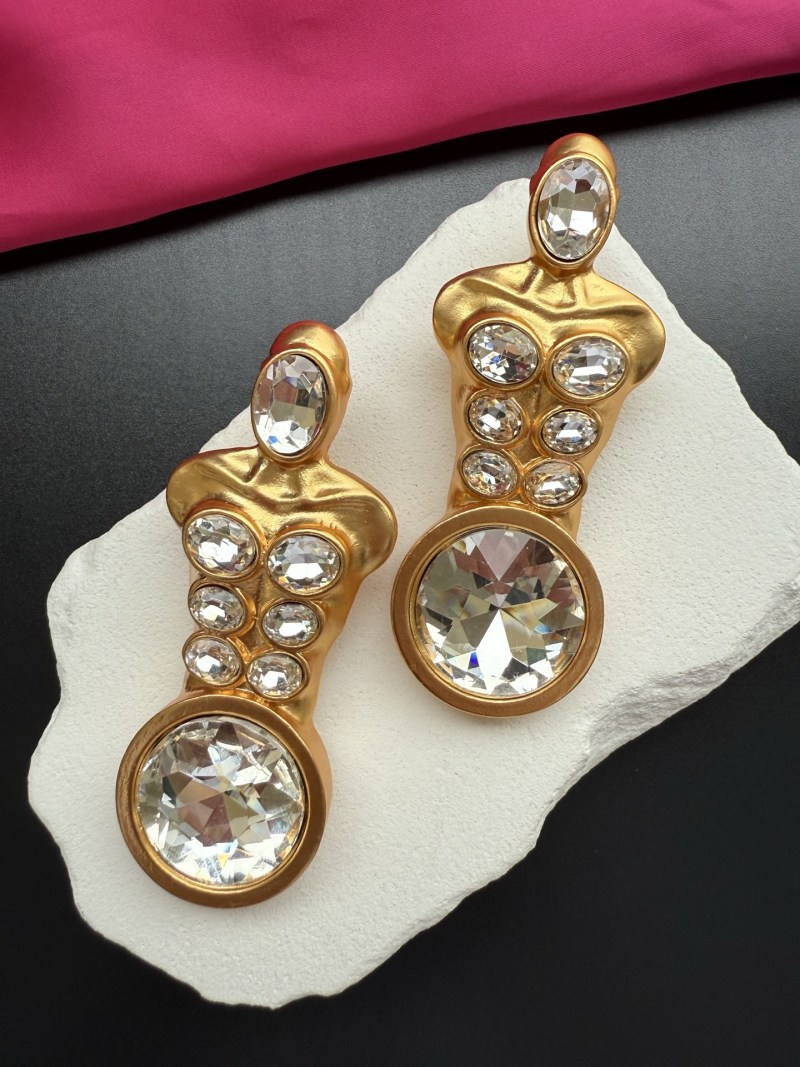 Серьги Schiaparelli с кристаллами
