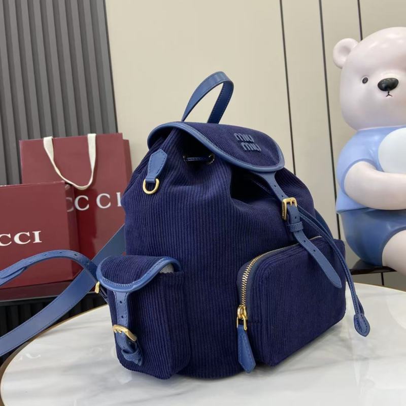 Рюкзак Miu Miu из синего кордура