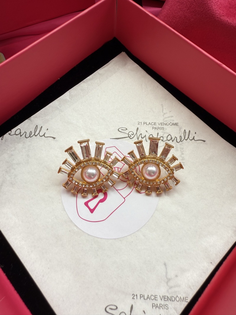 Серьги в виде глаз с жемчугом Schiaparelli