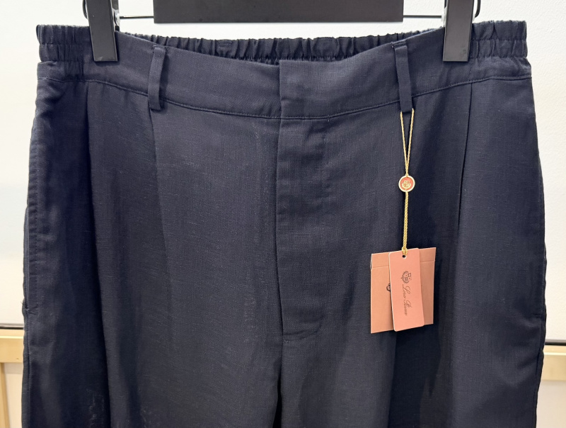 Брюки мужские льняные Loro Piana широкие