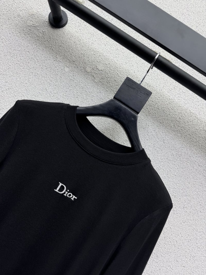 Чёрный джемпер с вышивкой Dior
