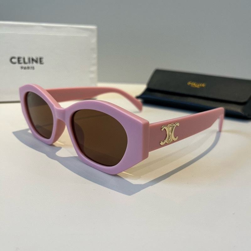Солнцезащитные очки Celine пудровые