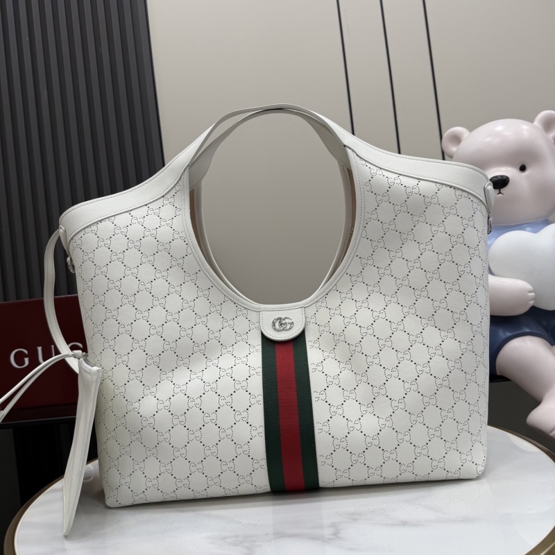 Сумка Gucci с монограммой и полосой