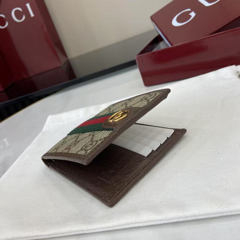 Портмоне Gucci с монограммой и полосой