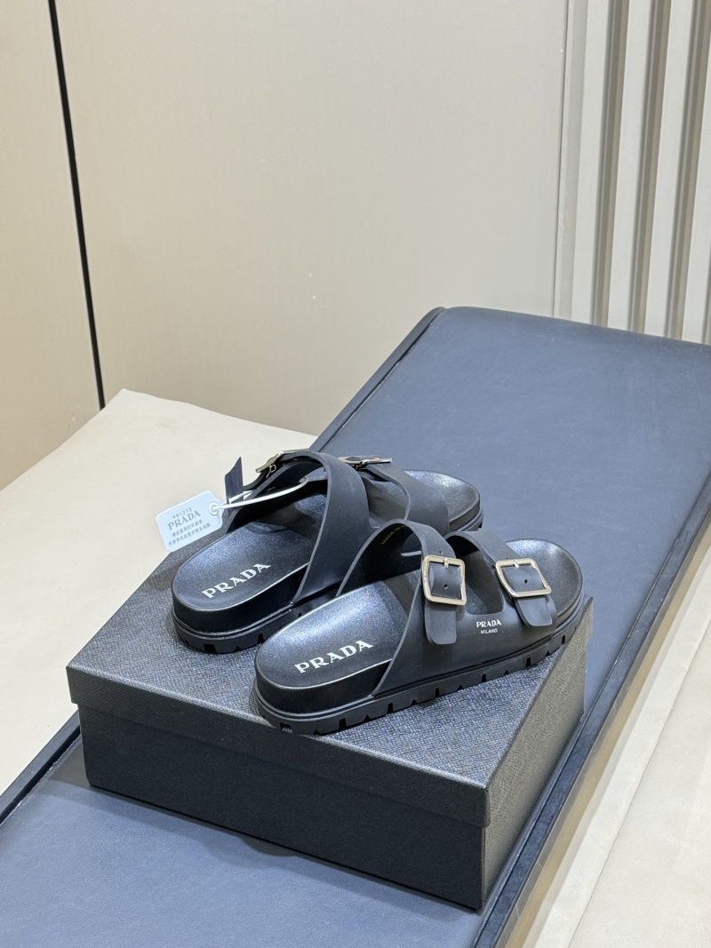 Сандалии Prada с двойным ремешком