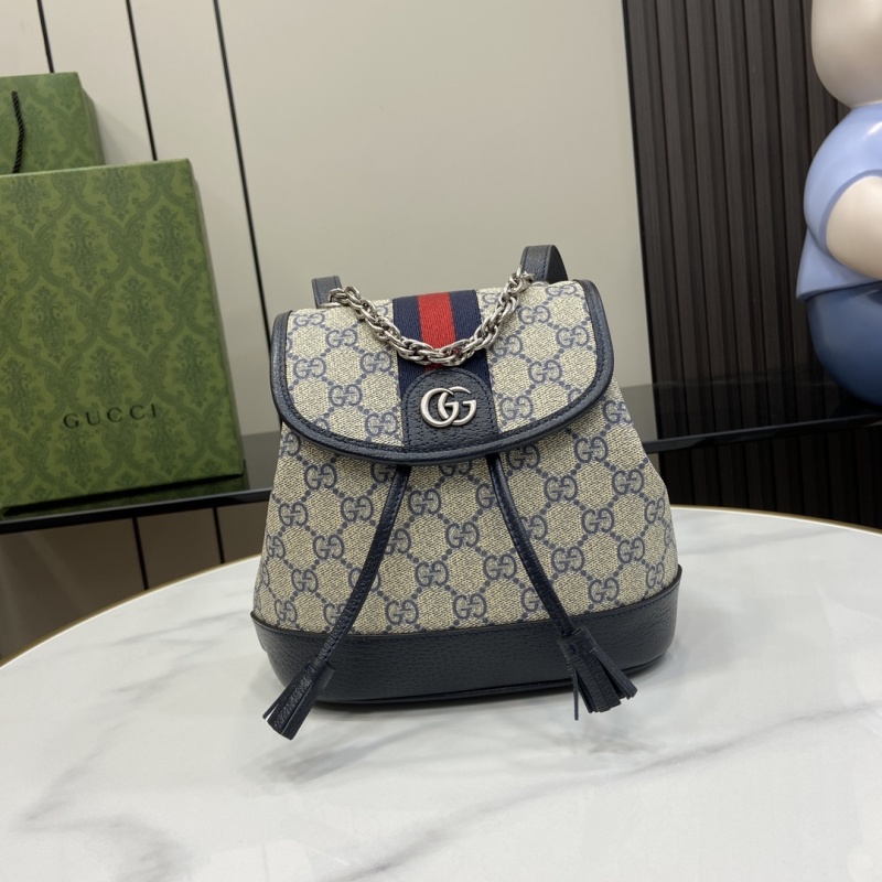 Мини-рюкзак Gucci с монограммой и цепью