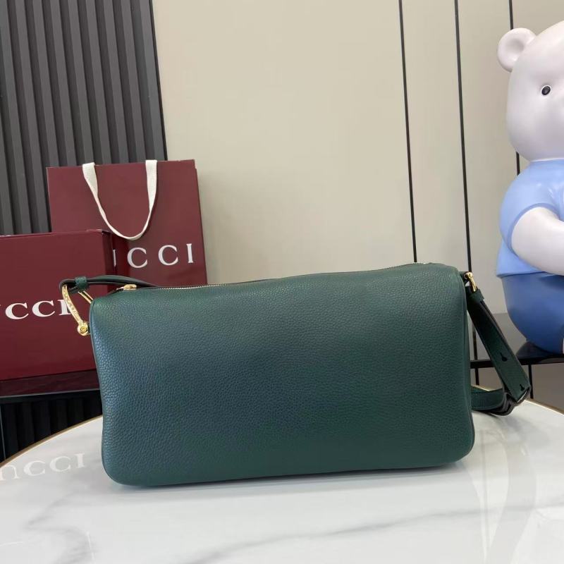 Сумка Gucci зеленая с ремнем