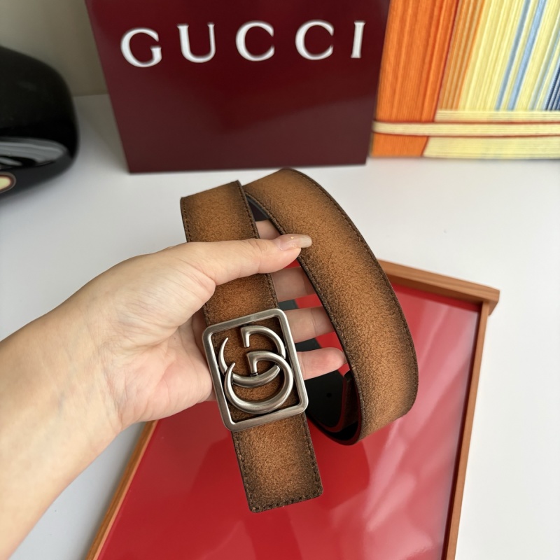 Кожаный ремень GG Marmont с квадратной пряжкой Gucci