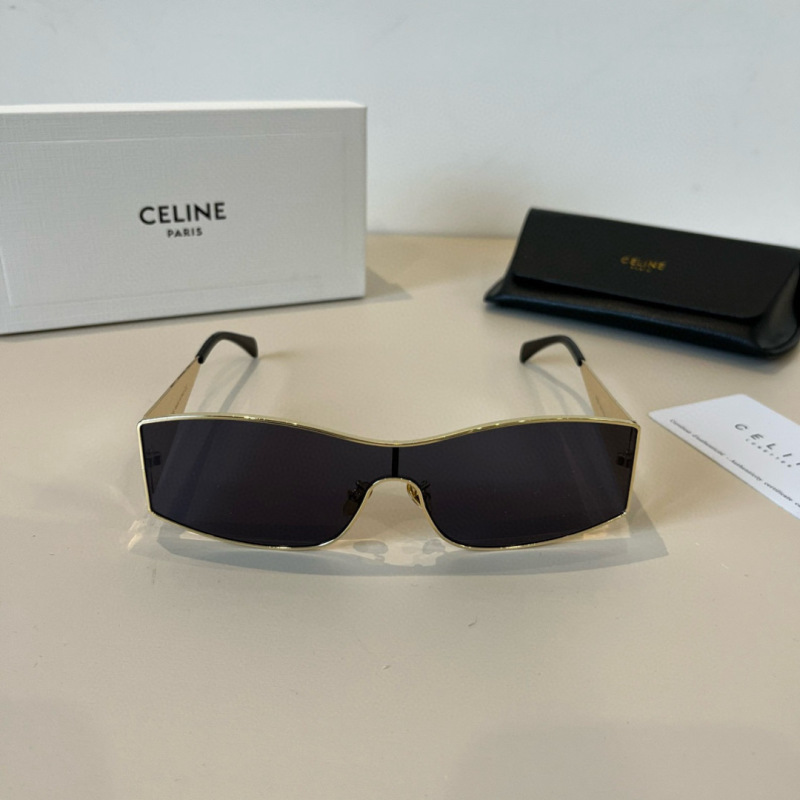 Солнцезащитные очки Celine золотистая оправа