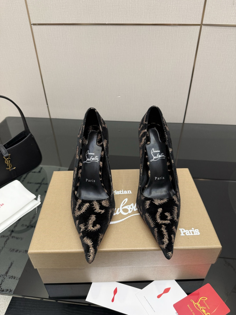 Женские туфли на каблуке с принтом Christian Louboutin