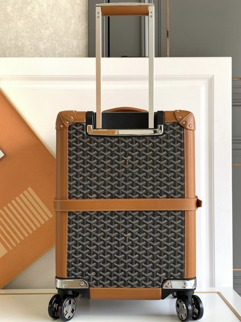 Жесткий чемодан 55 см с плетеным орнаментом Goyard