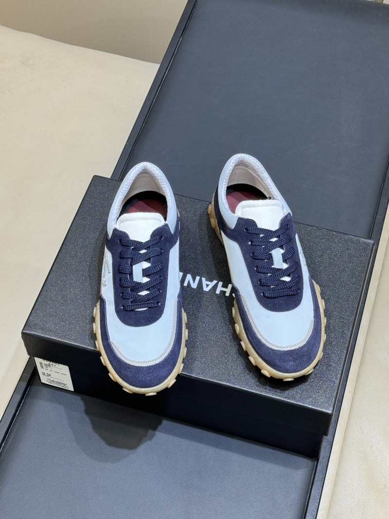 Кроссовки с логотипом Chanel, сине-белые