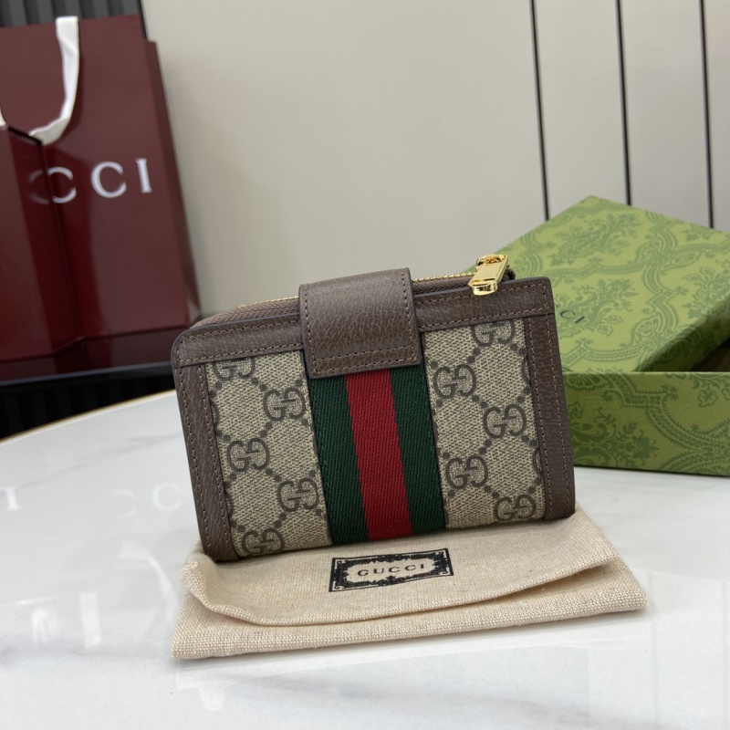 Кошелёк Gucci с монограммой и замком
