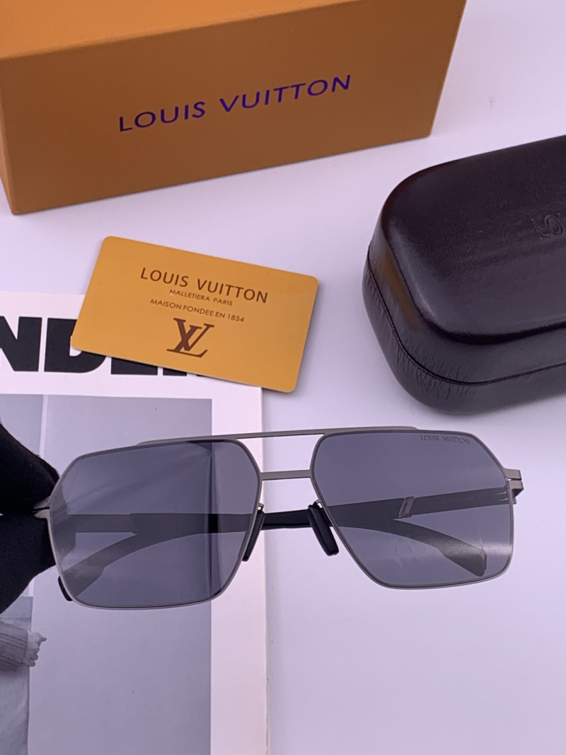 Солнцезащитные очки прямоугольной формы, черные Louis Vuitton