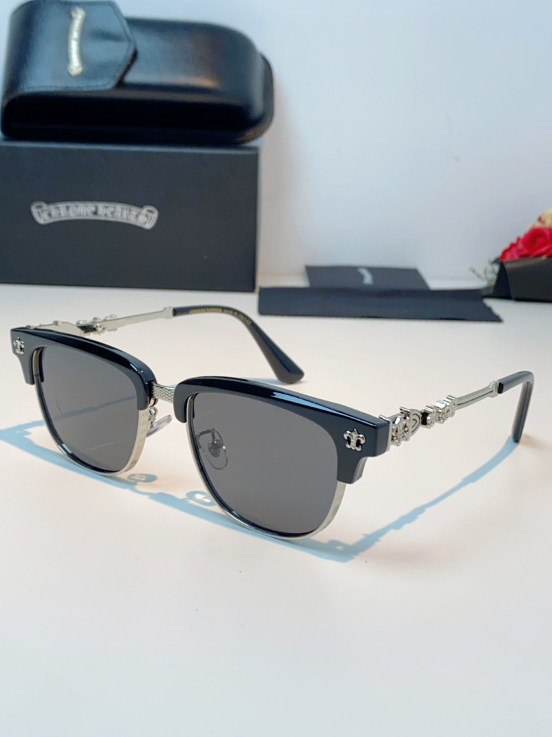 Солнцезащитные очки Chrome Hearts стиль P90, смешанная оправа