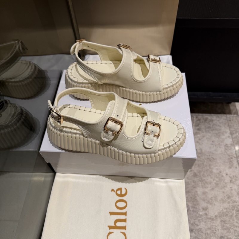 Женские босоножки на платформе с ремешками Chloé