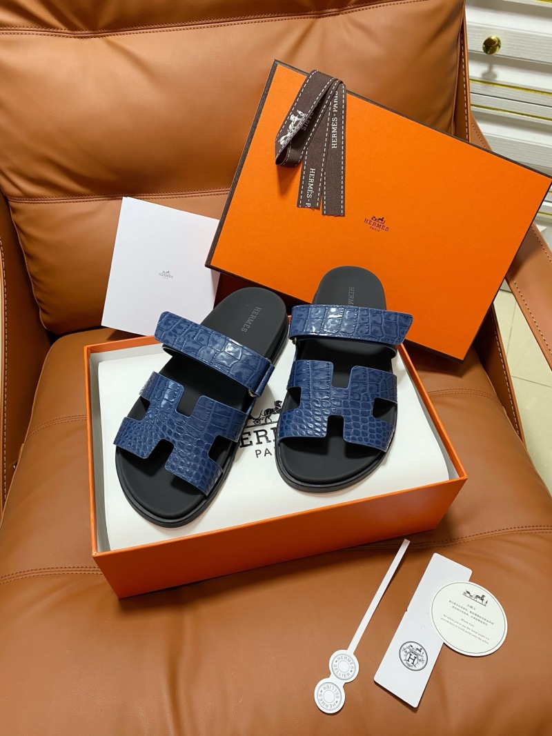 Шлёпанцы с двумя ремешками Hermès