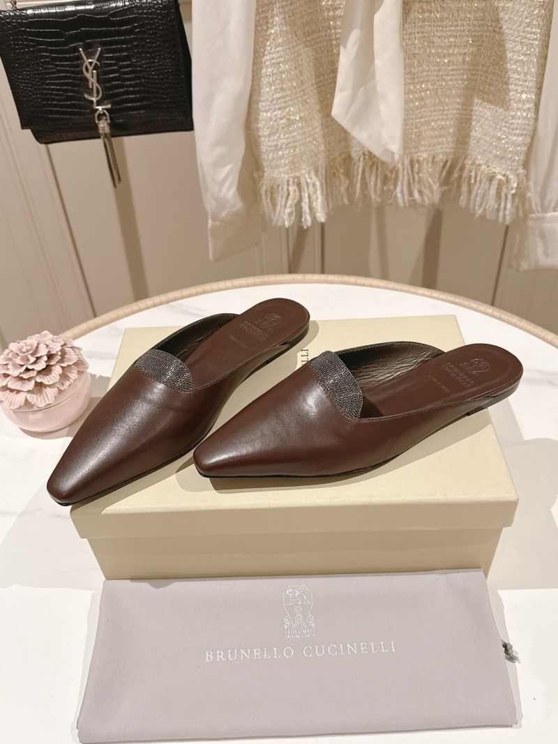 Мюли Brunello Cucinelli с декором из бисера