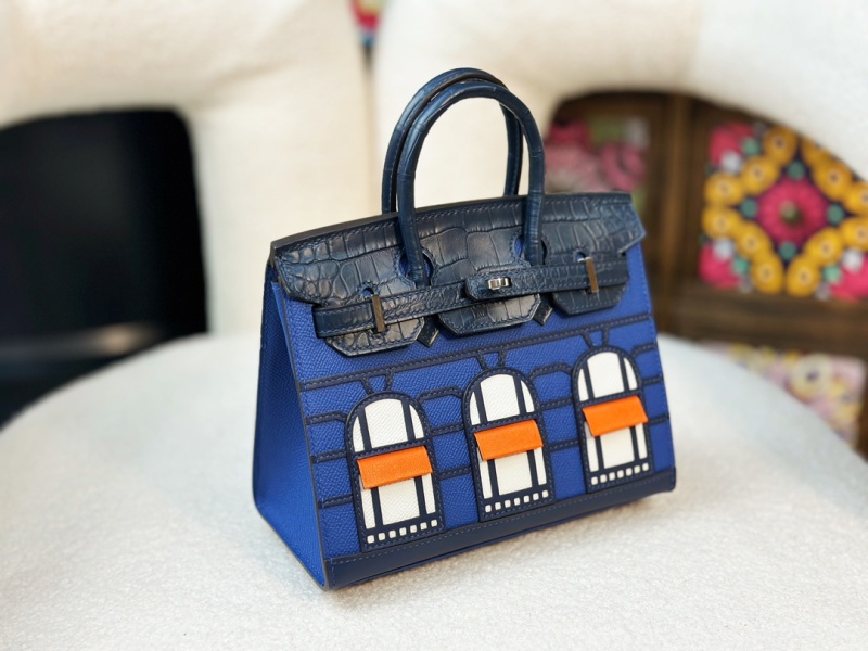 Сумка Hermès Birkin с принтом «Чёрный дворец»