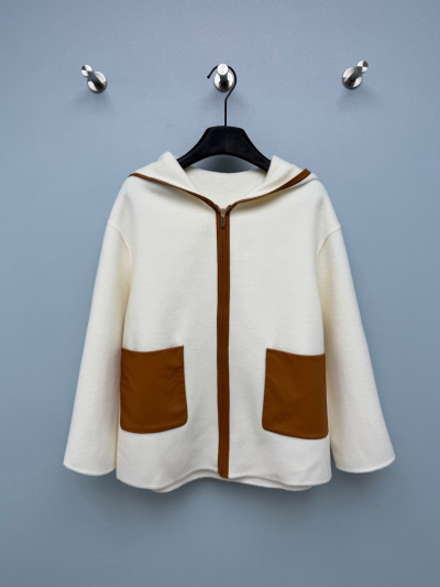 Куртка Max Mara с коричневыми вставками