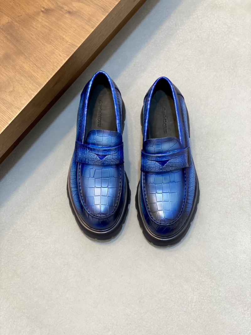 Мужские лоферы Maison Margiela с эффектом крокодила