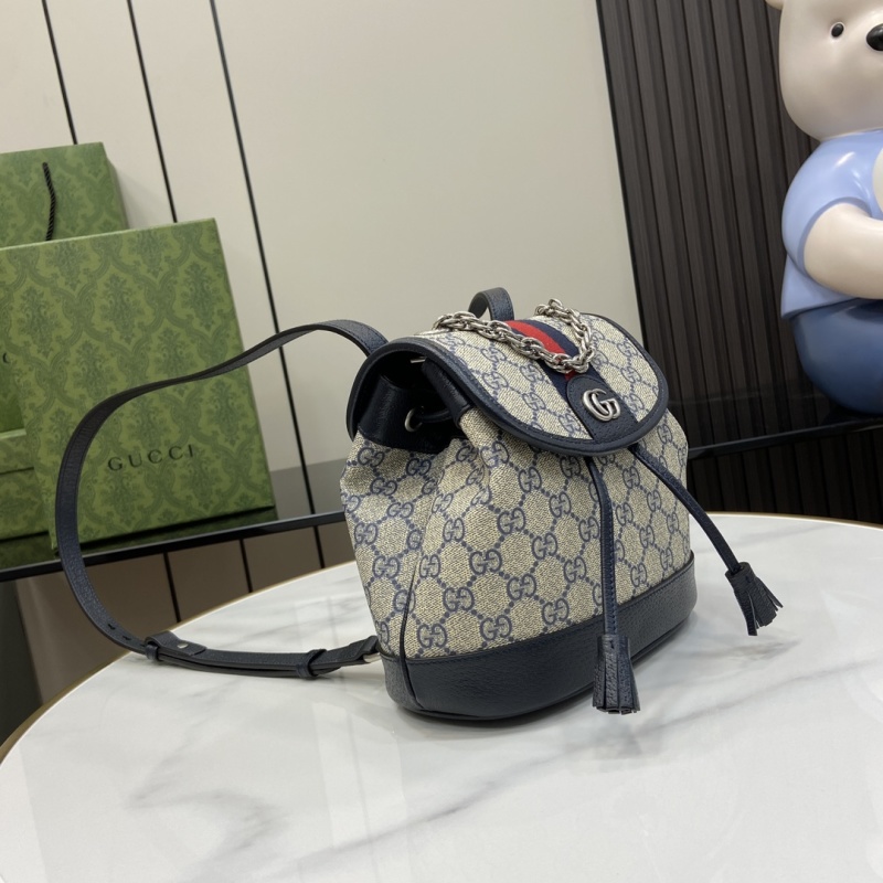 Мини-рюкзак Gucci с монограммой и цепью