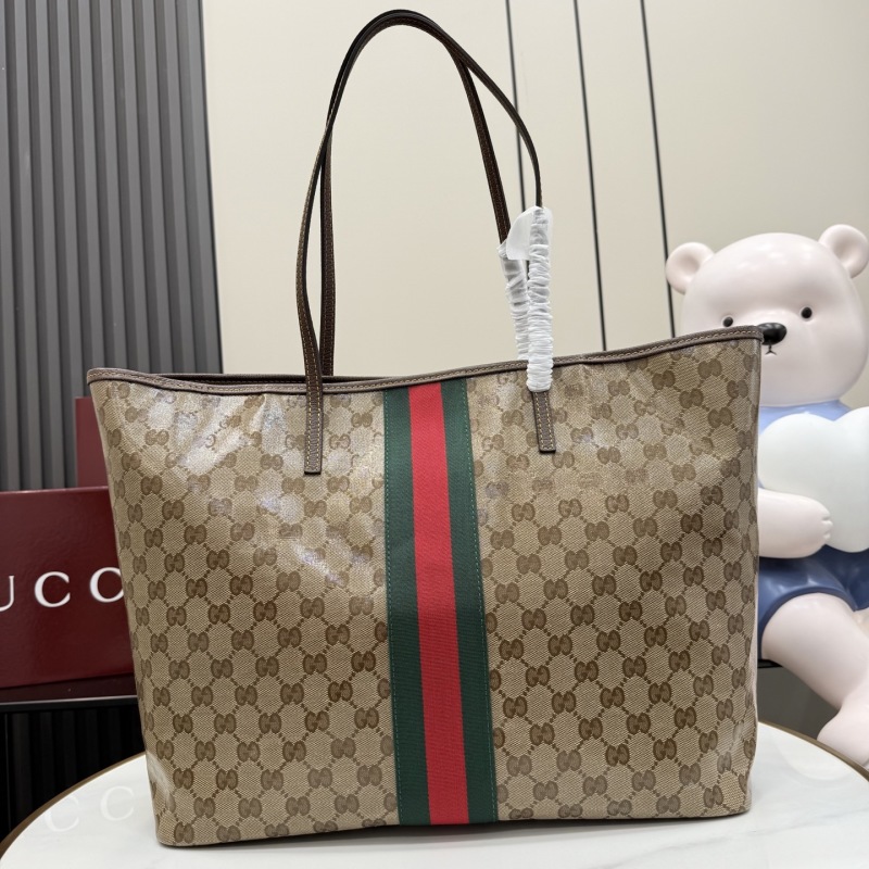 Сумка-тоут Gucci с монограммой и кантом