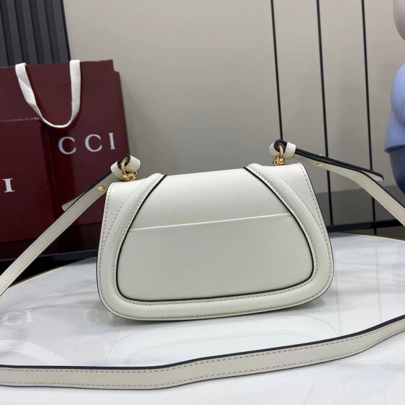 Сумка Gucci белая с логотипом
