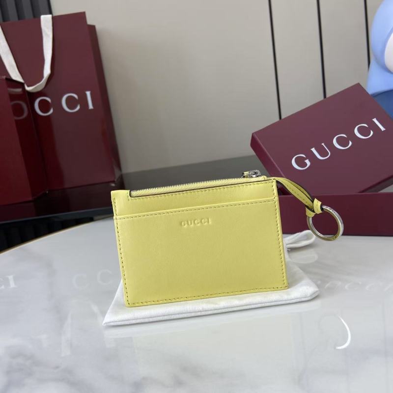 Портмоне Gucci желтое с логотипом