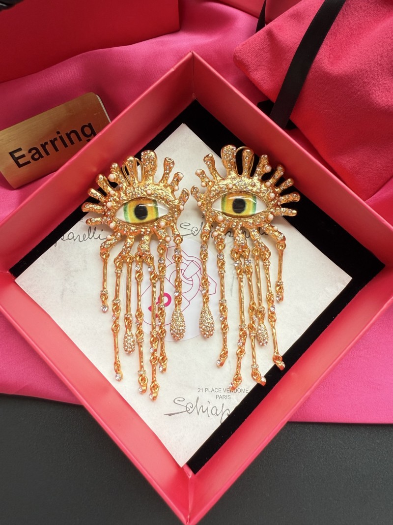 Серьги с глазом Schiaparelli