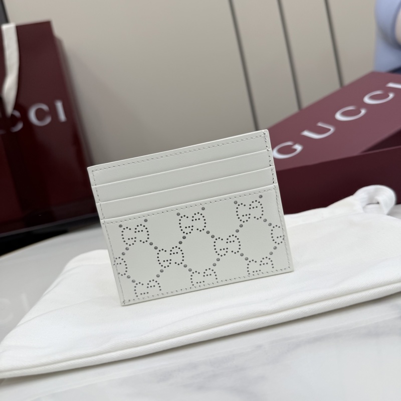 Картхолдер Gucci белый с логотипом