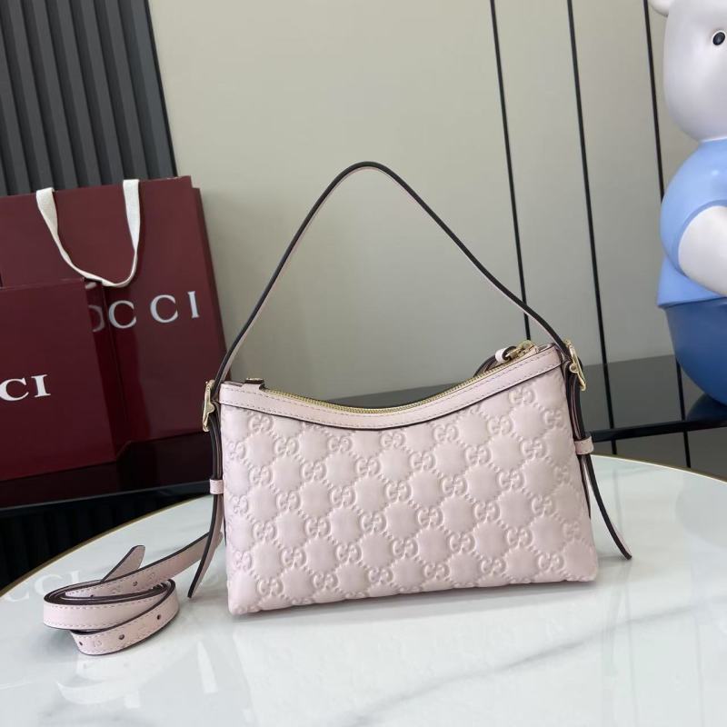 Сумка Gucci розовая с принтом