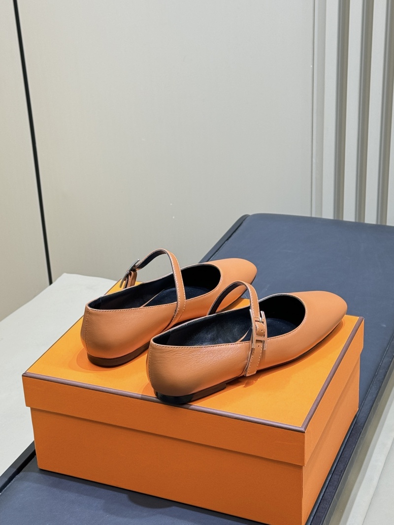 Женские балетки с ремешком Hermès