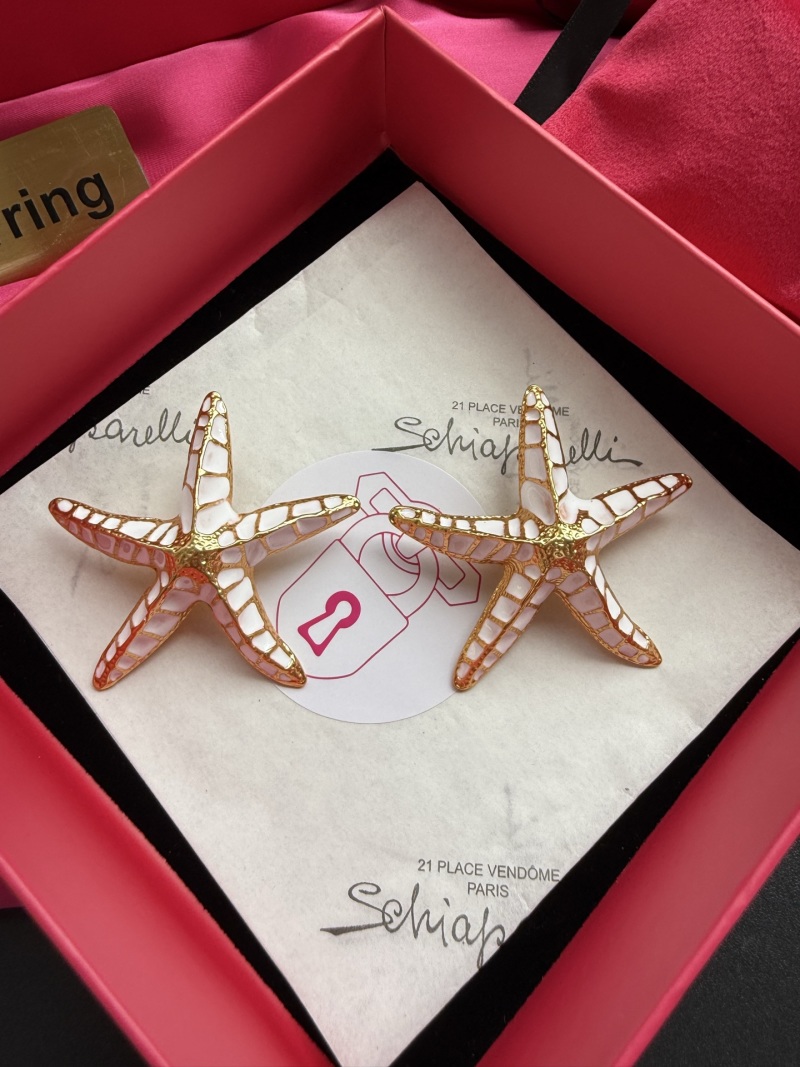 Серьги в виде морских звёзд Schiaparelli