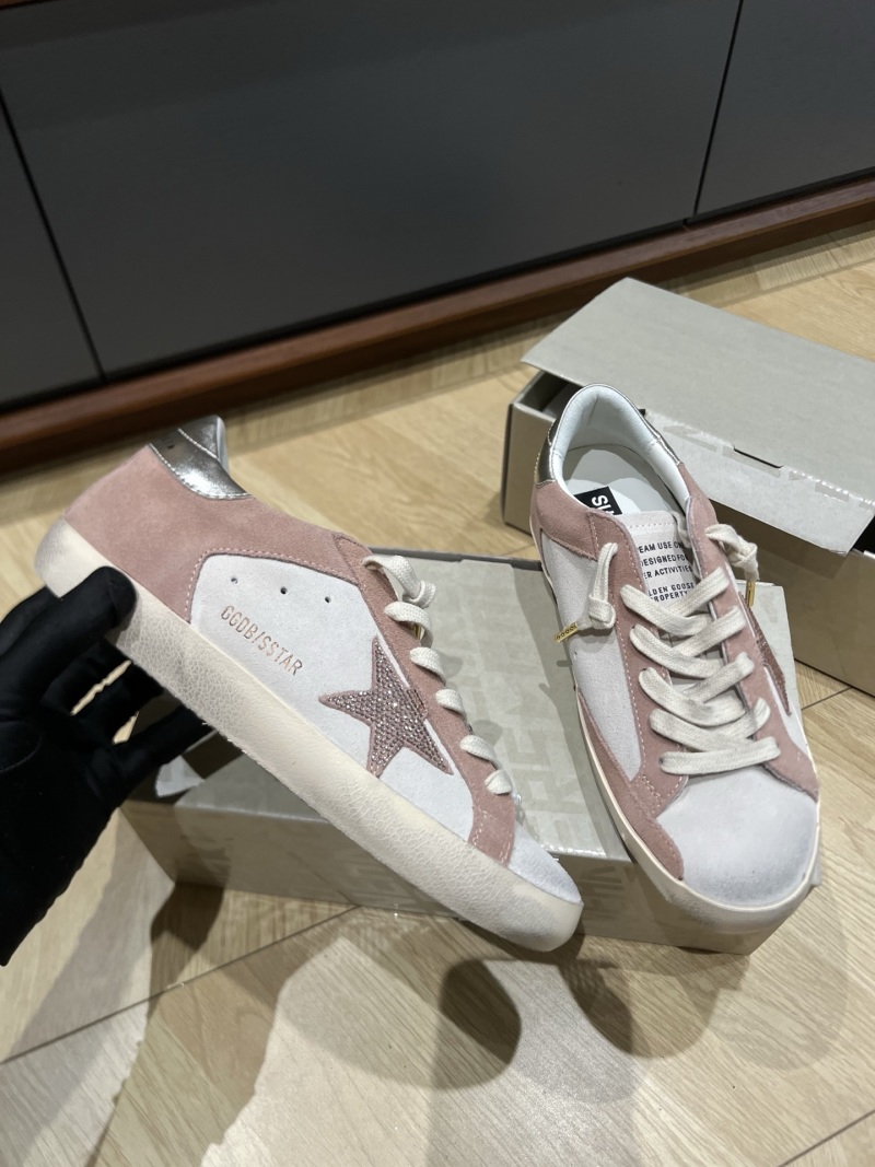 Женские кроссовки Golden Goose Super-Star с эффектом потертости
