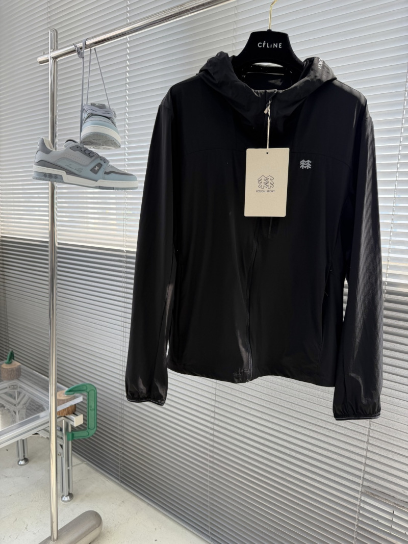 Ветровка Kolon Sport мужская летняя черная с капюшоном