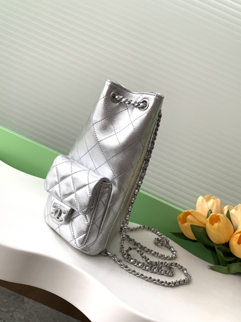 Рюкзак Silver P950 с карманами и цепочкой Chanel