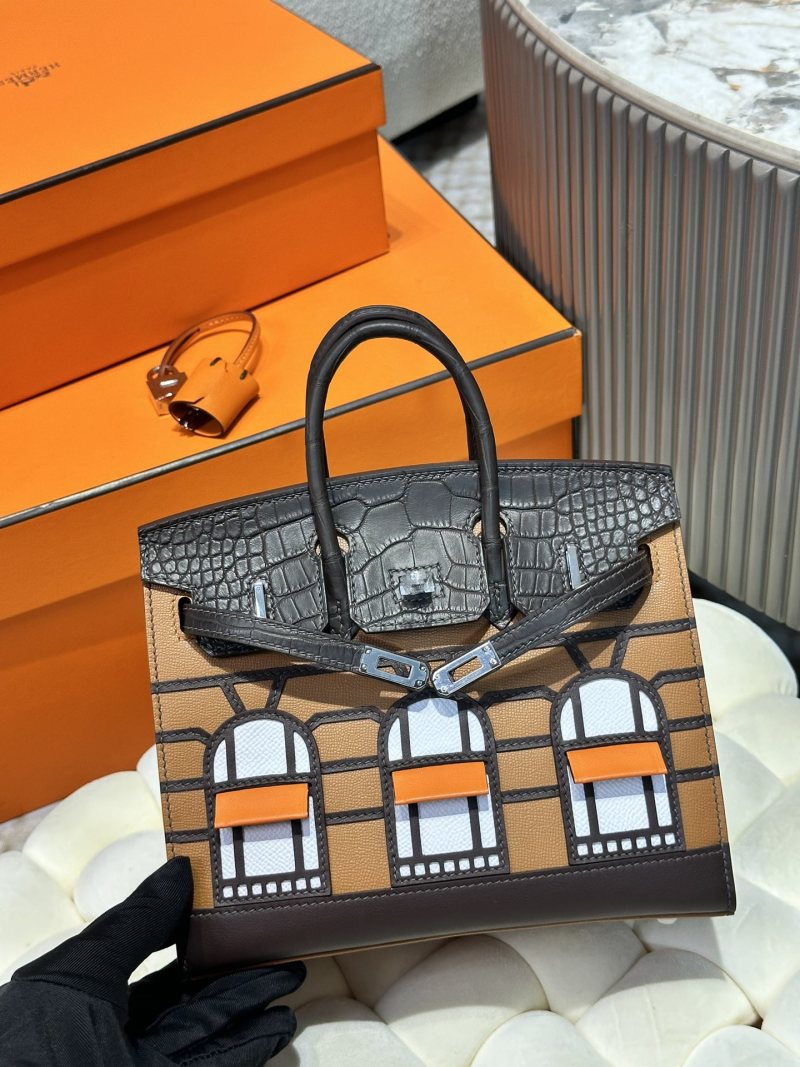 Мини сумка Birkin с декором в виде архитектуры Hermès