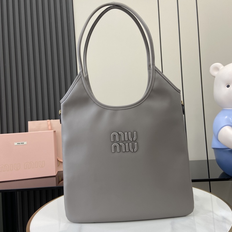Сумка-тоут Miu Miu серая
