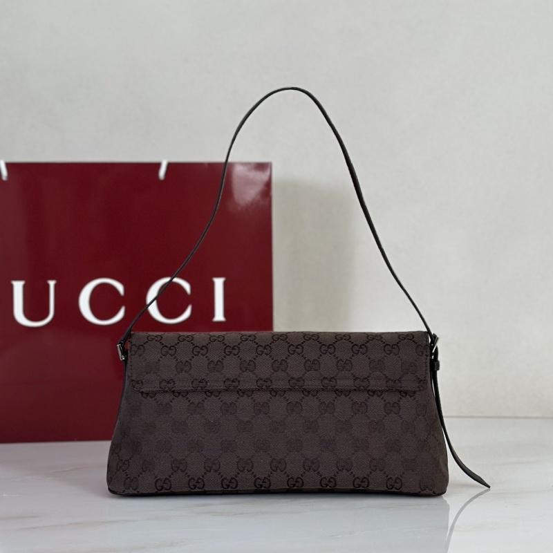 Сумка женская с длинным ремешком коричневого цвета Gucci