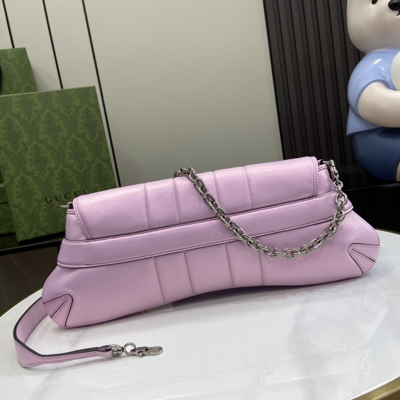 Сумка Gucci розовая с цепочкой