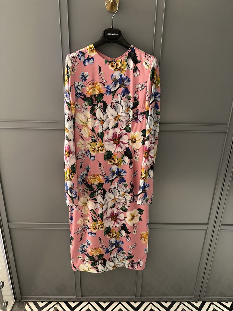 Повседневное платье с цветочным принтом Dolce & Gabbana