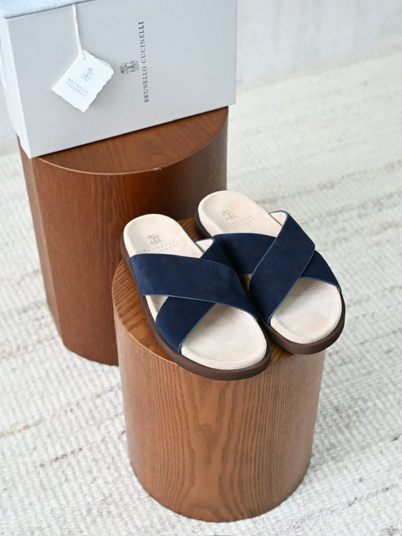 Мужские тапочки Brunello Cucinelli