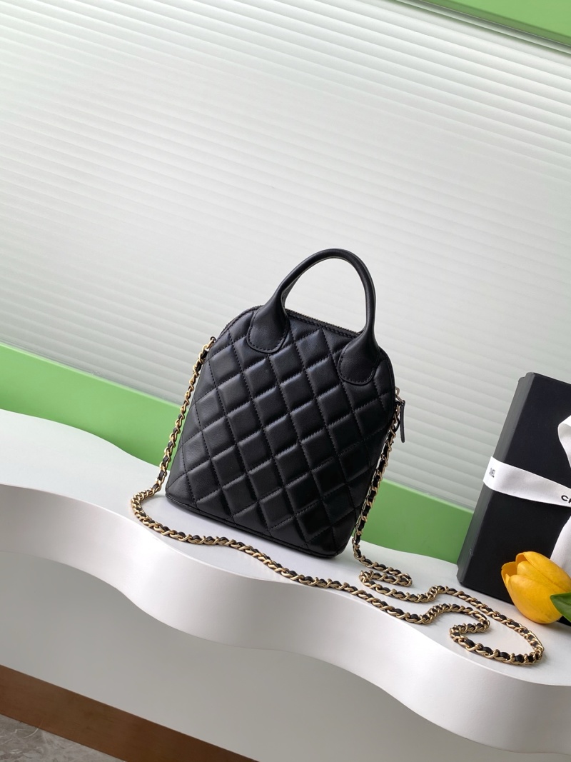 Женская сумка с двумя отделами из замши и кожи Chanel
