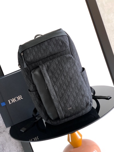 Рюкзак Dior черный с принтом